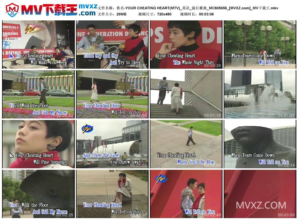 佚名-YOUR CHEATING HEART(MTV)_英语_流行歌曲_MC805656